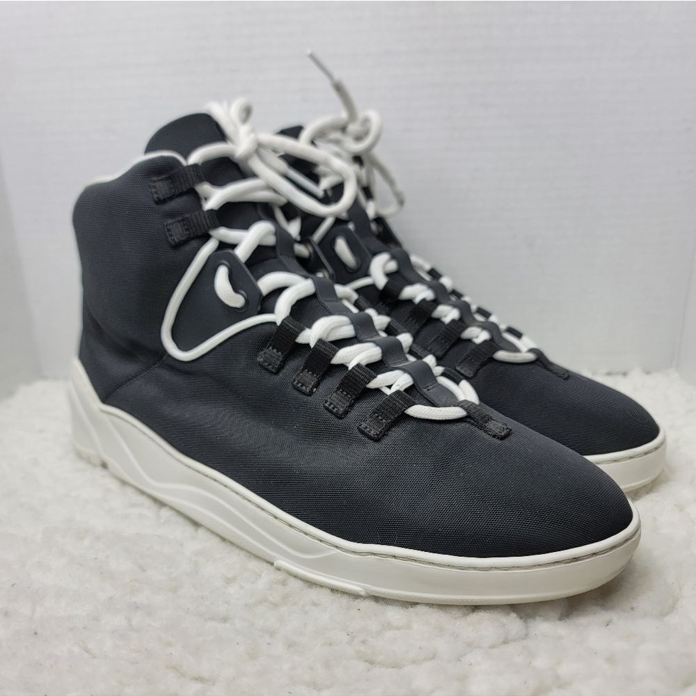 Christian Dior Homme Men’s Technical Nylon High Top Sneakers Black 12 Italy Made - Picture 1 of 9
